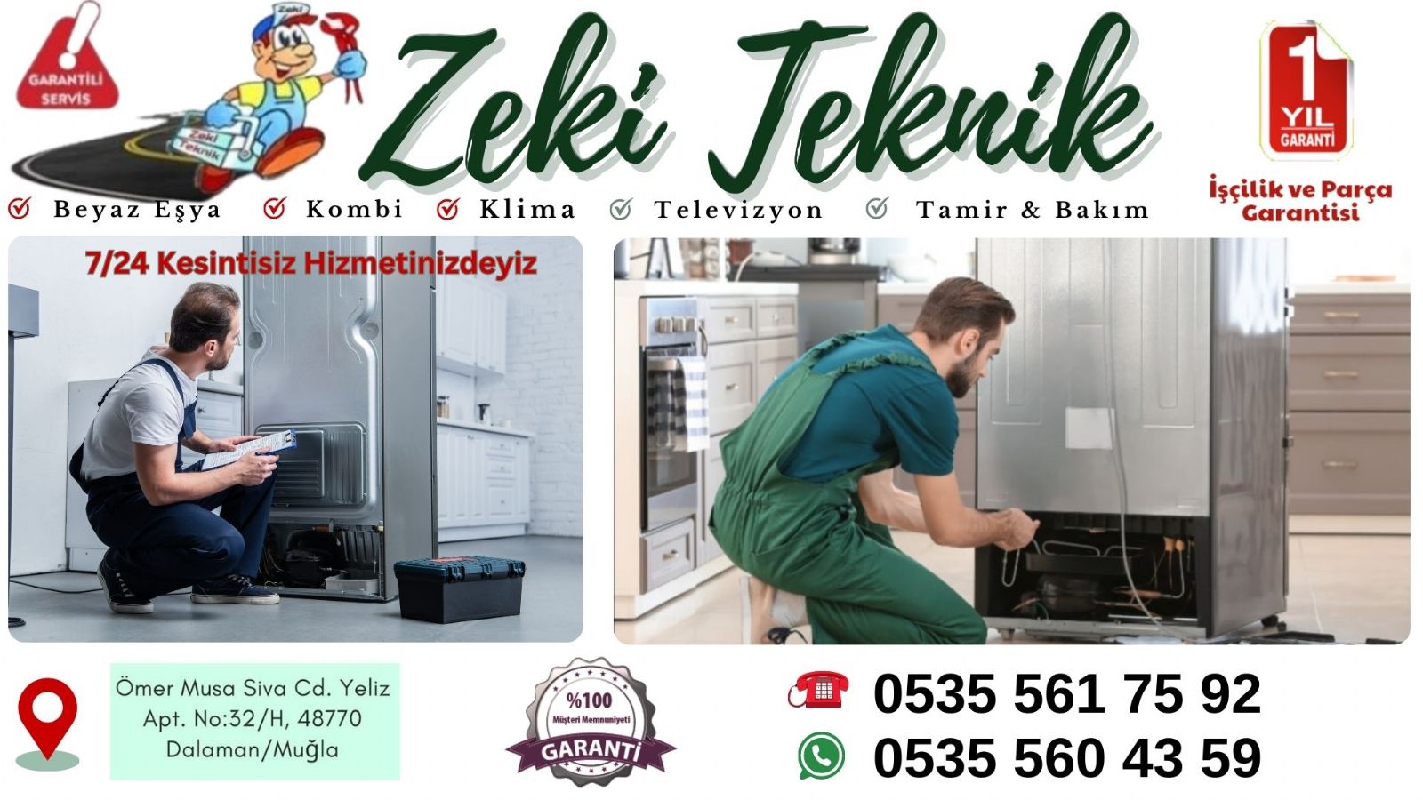 Dalaman Buzdolabı Servisi
